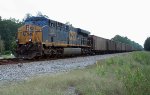 CSX 828 pusher for loaded coal train